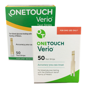 One Touch Verio 50 mail order DME test strips
